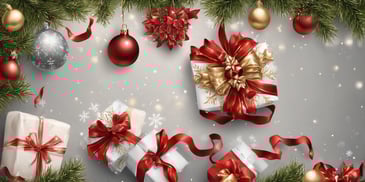 Dazzle in realistic Christmas style