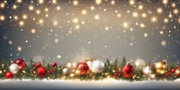 Sparkling Lights in realistic Christmas style