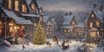 Ballads in realistic Christmas style