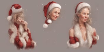 Carol in realistic Christmas style