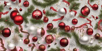 Festive in realistic Christmas style