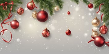 Joy in realistic Christmas style