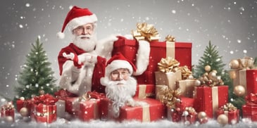 Profit in realistic Christmas style
