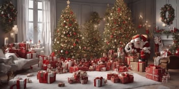 Tradition in realistic Christmas style