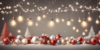 Lights in realistic Christmas style