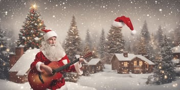 Lyrics in realistic Christmas style