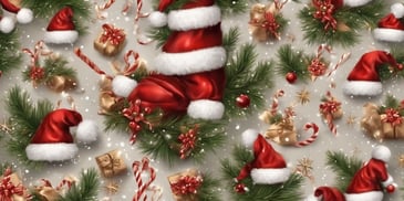 Canvas in realistic Christmas style