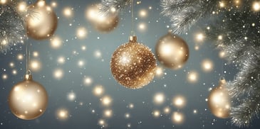 Sparkle in realistic Christmas style