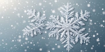 Snowflake in realistic Christmas style